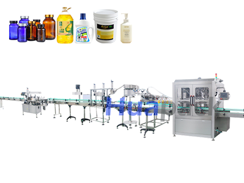  Automatic Bottle Jar Drum Filling Line